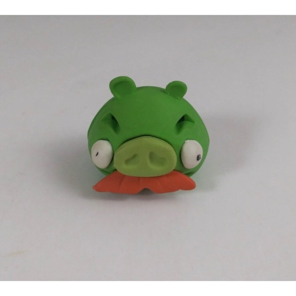 Rovio Angry Birds Green Mustache Pig 1" Puzzle Eraser